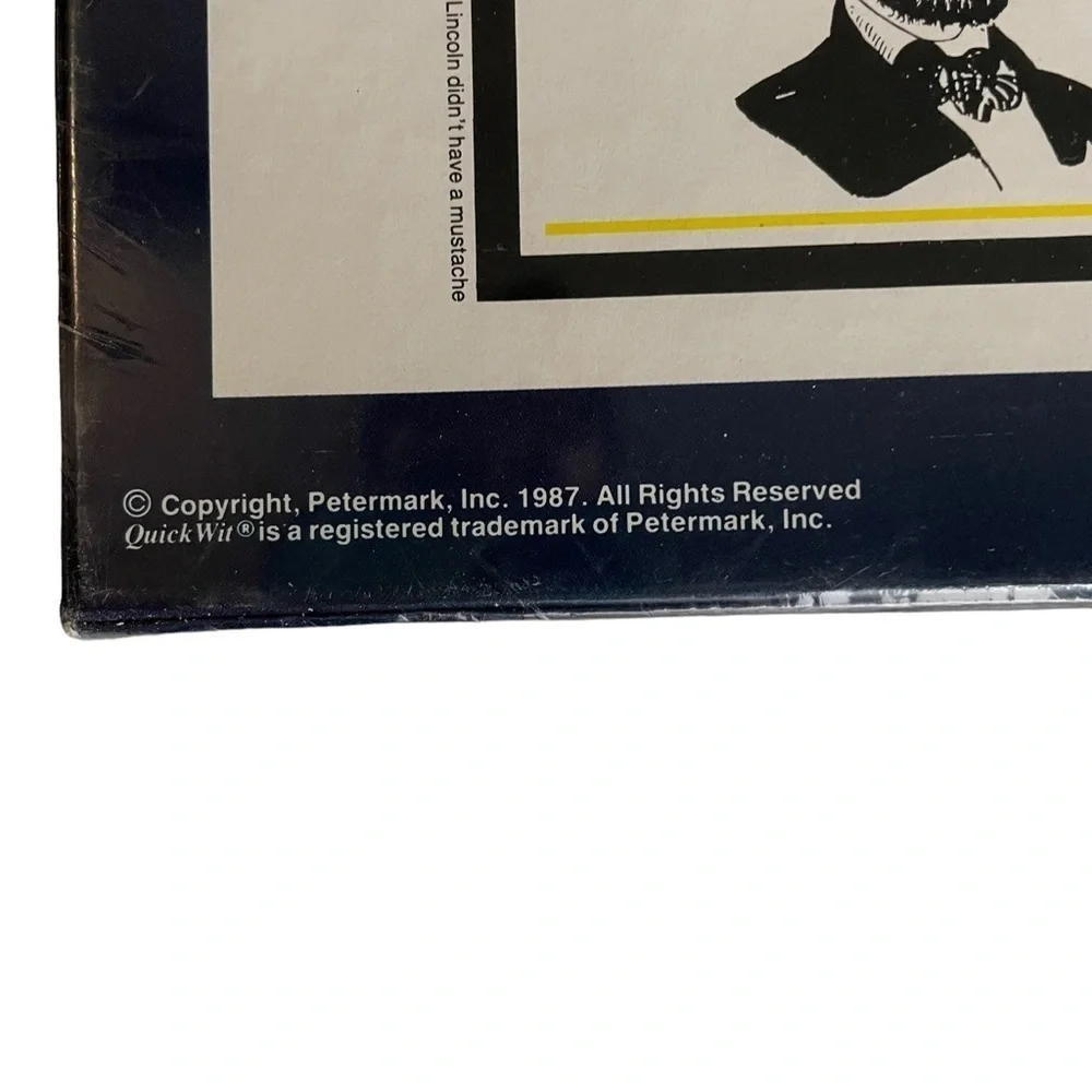 Vintage Quick Wit Board Game Common Sense Trivia Brand New Sealed 1987 family
